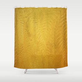 Gold Leaves Shower Curtain