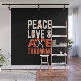 Axe Throwing Lover Wall Mural