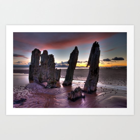 North Beach Sunset Art Print