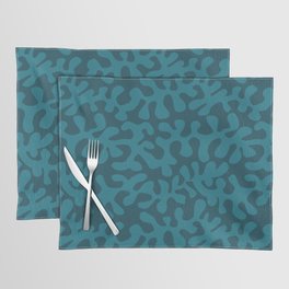 Abstract Cut Out Pattern - Blue Placemat