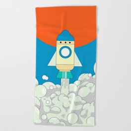 Spaceship Beach Towel