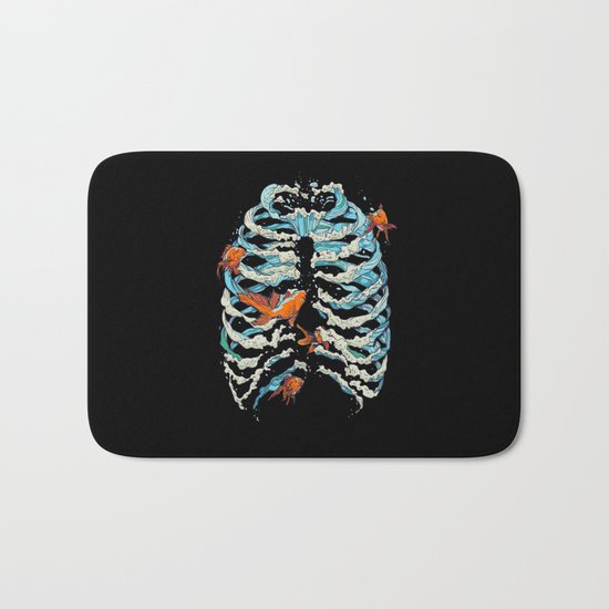 FISH BONE Bath Mat