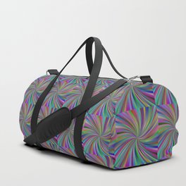 Pink Purple, Green and More Swirl Repeating Pattern Duffle Bag