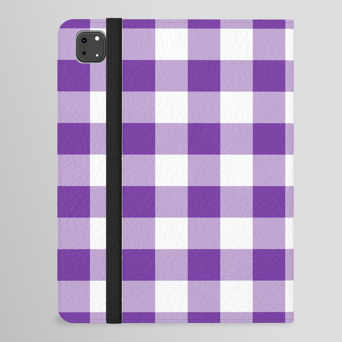 Classic Check - purple iPad Folio Case
