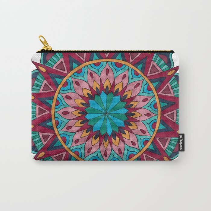 Heart and Soul Mandala Carry-All Pouch