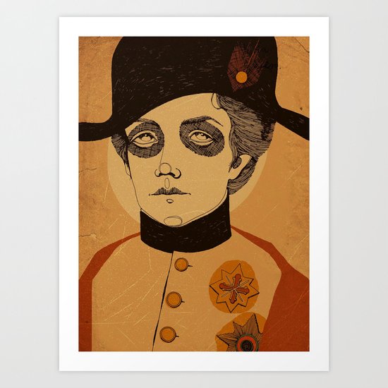 An Officer and a Lady Art Print