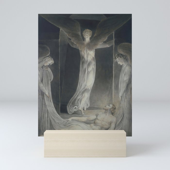William Blake The Resurrection The Angels rolling away the Stone from the Sepulchre Mini Art Print