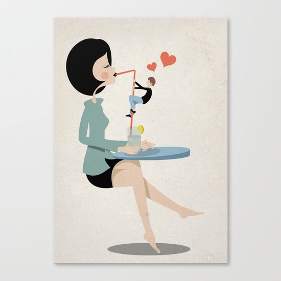 Go and get it Canvas Print