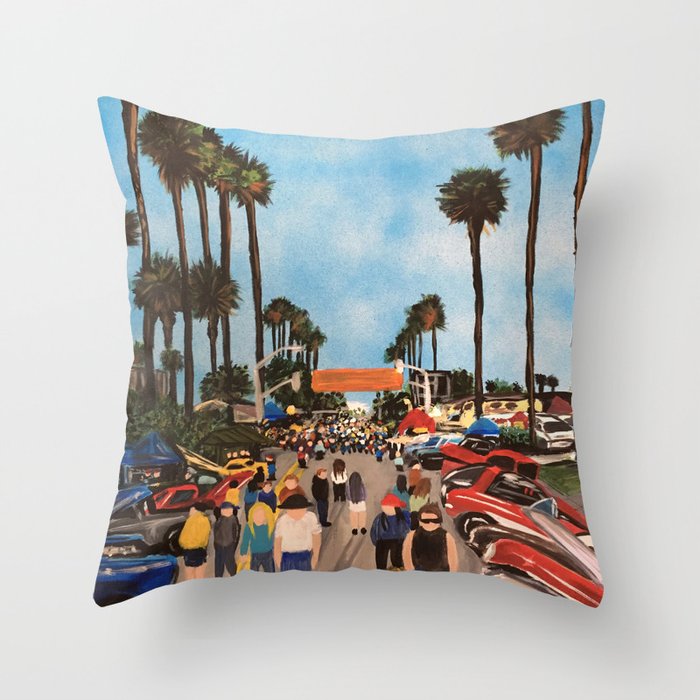 At The Show Throw Pillow