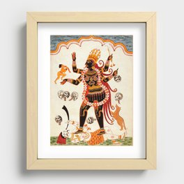 The Goddess Kali Recessed Framed Print