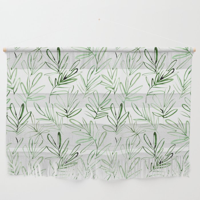 Nature vibes #3 - watercolor leaves Wall Hanging