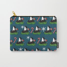 Christmas Orca Killer Whale  Carry-All Pouch