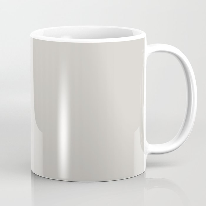 Pale Soft Gray - Grey Solid Color Pairs PPG Cool Slate PPG1002-3 - All One Single Shade Hue Colour Coffee Mug