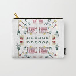 A Garden Plan Carry-All Pouch | Landscape, Nature, Pattern, Painting, Patterngarden 