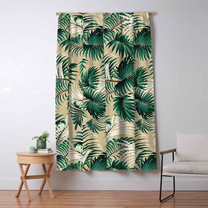 Tropical Jungle Blackout Curtain By Burcukorkmazyurek Society6
