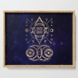 Alchemy Sacred Geometry Ornament Serving Tray