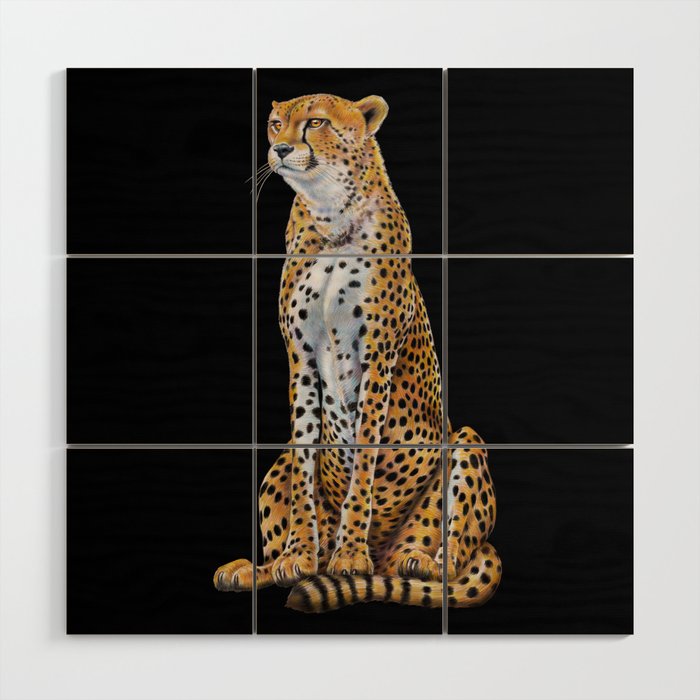 Cheetah Wood Wall Art By Timjeffsart Society6