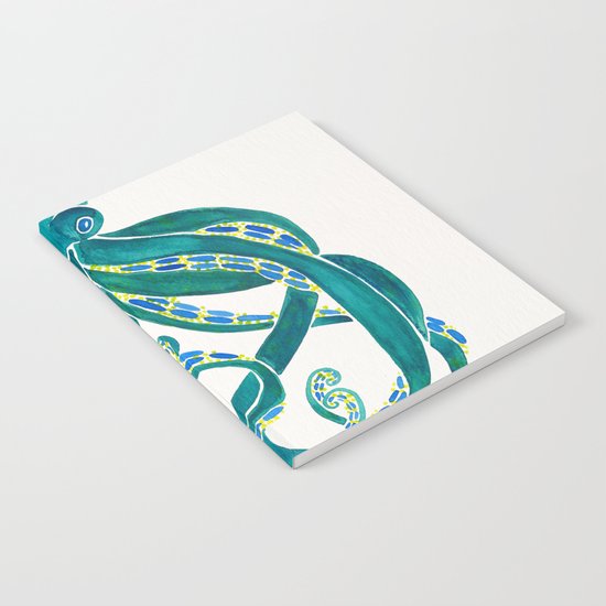 Watercolor Octopus Notebook