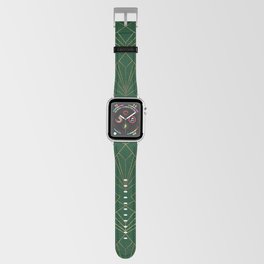Art Deco in Emerald Green - Large Scale Apple Watch Band