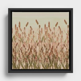vegetal motif Framed Canvas