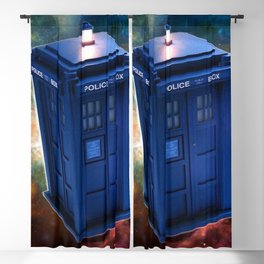 Doctor Blackout Curtains Society6 The Police Box Tardis Time Travel Device Used Doctor Who Blackout Curtain