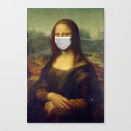 Masked Mona Lisa Canvas Print