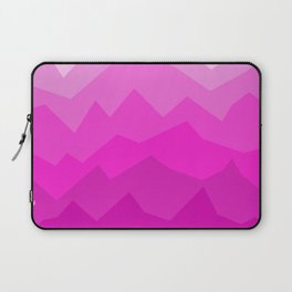 Mountains Pink Chromatic Pattern Art Laptop Sleeve