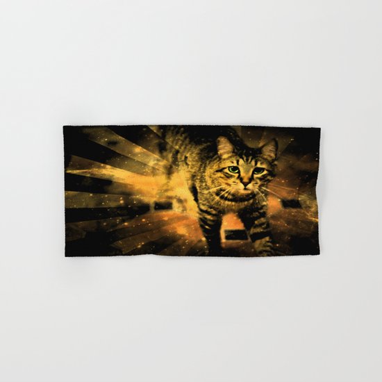 Cat Fire Of The Crossing Oblivion Hand & Bath Towel