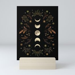 Moonlight Garden - Winter Brown Mini Art Print