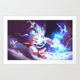 Lightning chaser Rayo Art Print