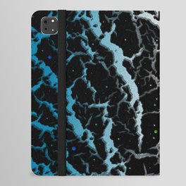 Cracked Space Lava - Sky Blue/White iPad Folio Case