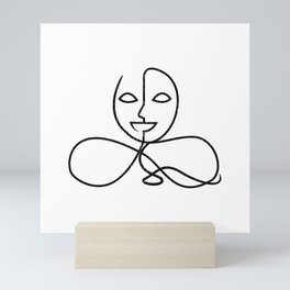Facial dysmorphia Mini Art Print