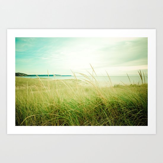 September at the Beach Art Print