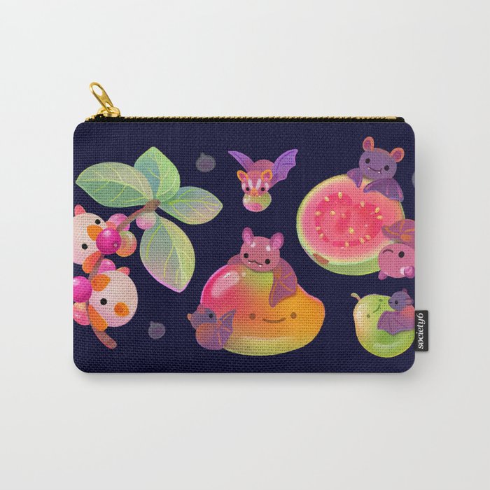 Fruit and bat - dark Carry-All Pouch