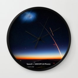 SpaceX — SAOCOM 1A Mission Wall Clock