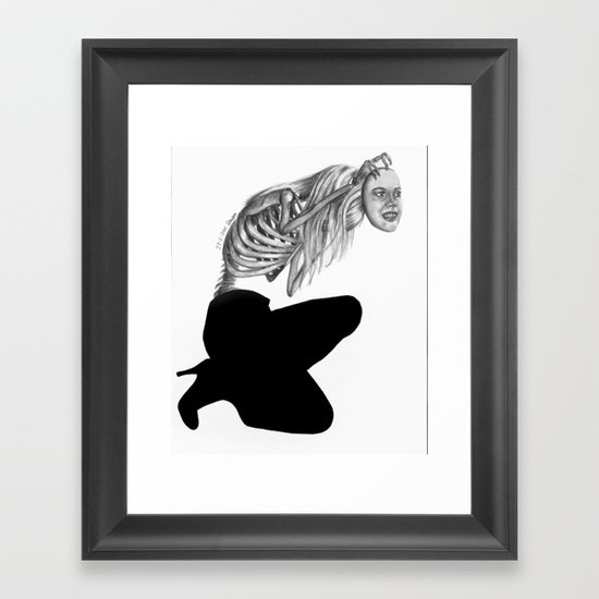when masks fall Framed Art Print