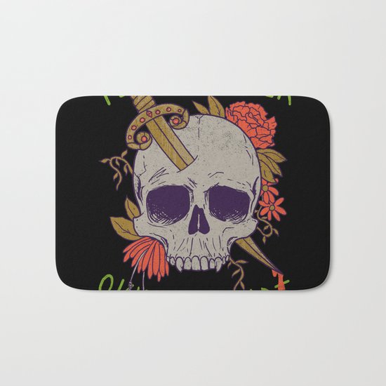 Yet Another Skull Shirt Bath Mat