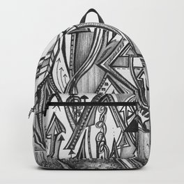 Going Up Backpack | Blackandwhite, Abstract, Arrow, Up, Drawing, Pencil, Pattern, Ink Pen, Grayscale, Inspire 