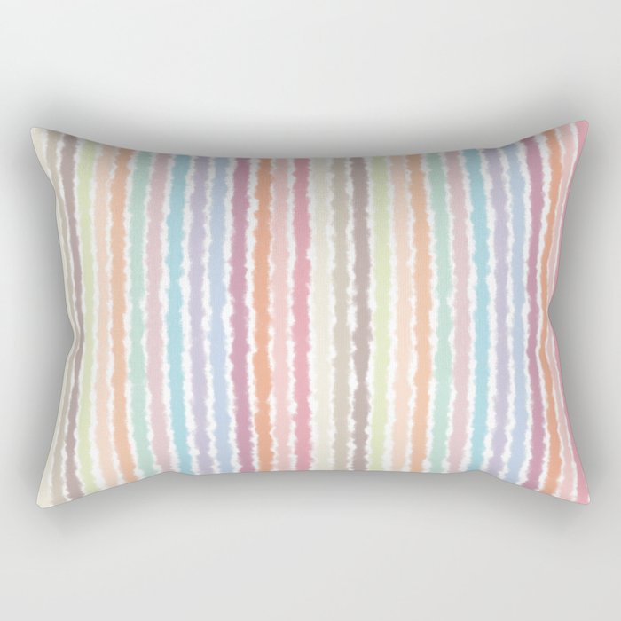Pastel Stripes Rectangular Pillow