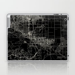 PALMDALE - USA. Black and White City Map Laptop Skin