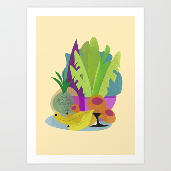 Tropical Breakfast Art Print