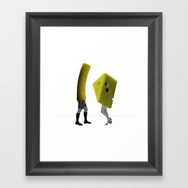 Because she's the cheese and I'm the macaroni Framed Art Print