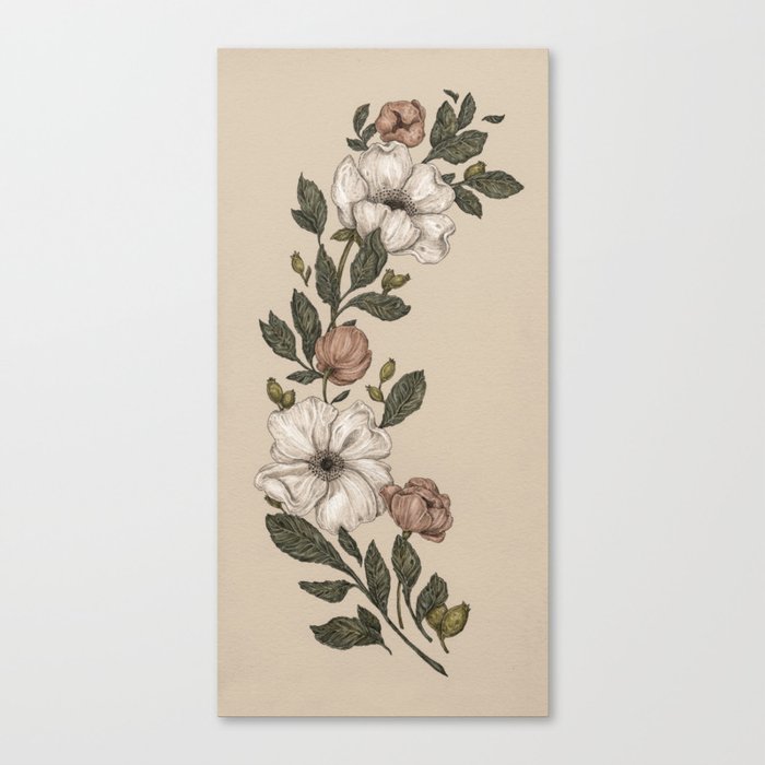 Floral Laurel Canvas Print