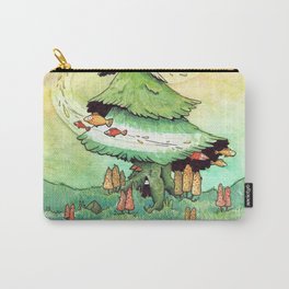 Pine tree with funny fish Carry-All Pouch