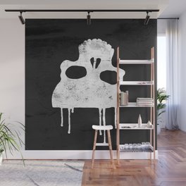  GRUNGE BACKGROUND WITH SKULL Wall Mural