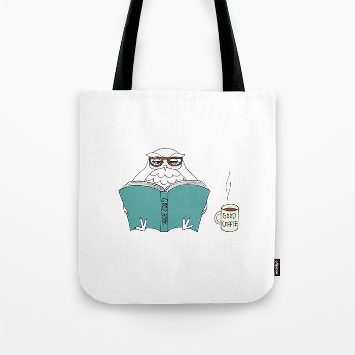 Book Owl Tote Bag By Pompette Society6 Book Owl Tote Bag