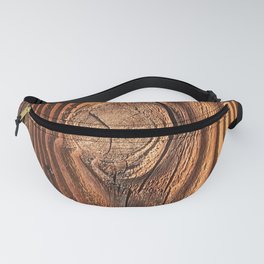 Honey Colored & Mahogany-Red Wood With Elegant Knot Fanny Pack