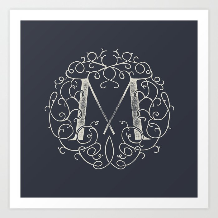 "M"ONOGRAM Art Print