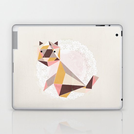 Geometric Cat Laptop & iPad Skin