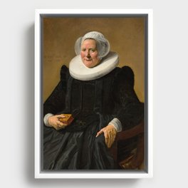 Portrait of an Elderly Lady, 1633 by Frans Hals  Framed Canvas